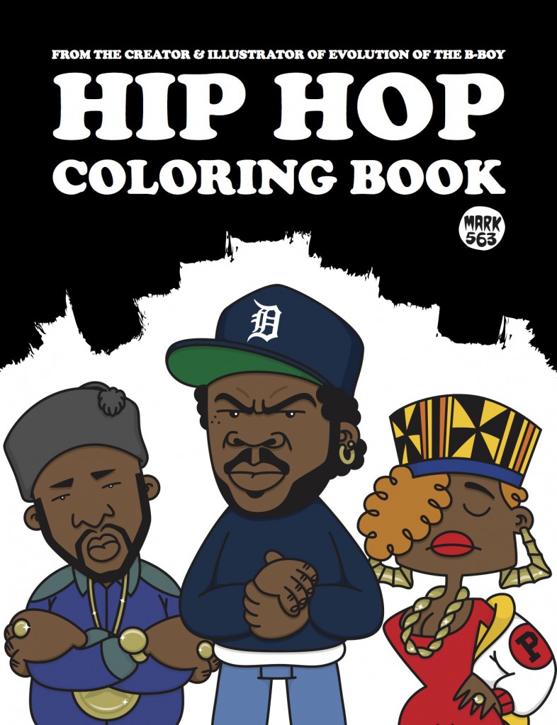 Evolution Of The BBoy Hip Hop Coloring Book COVER New