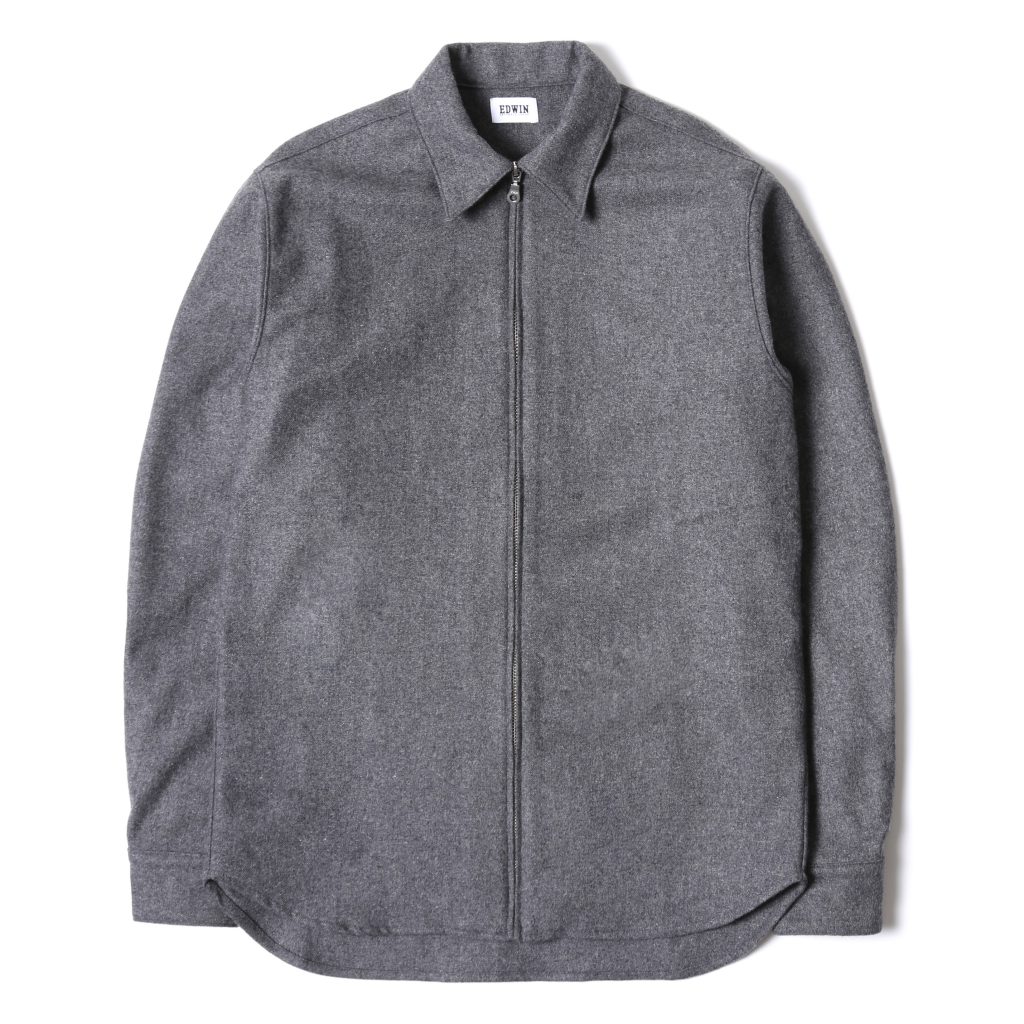 edwin-industry-zip-shirt-grey-marl