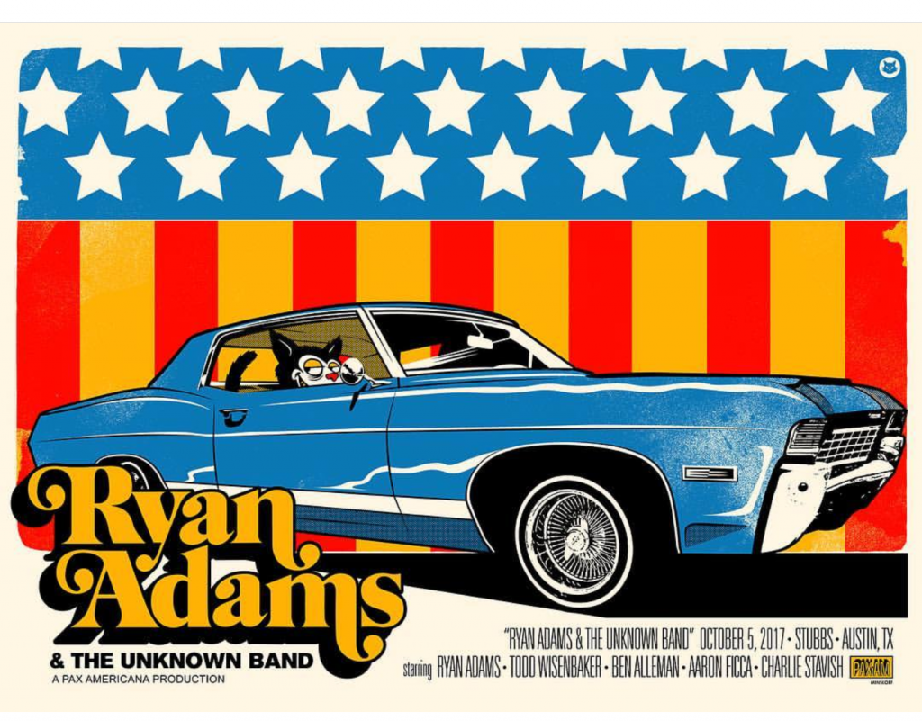ryan adams tour poster