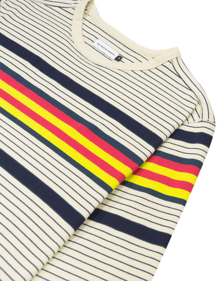 Pop Trading Company L/S Retro Stripe T-Shirt - Proper Magazine