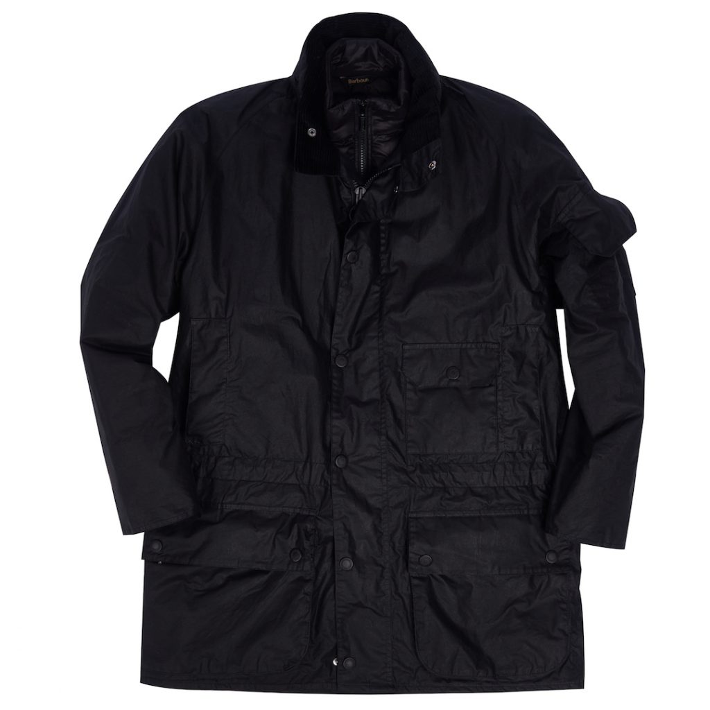 barbour film waxed cotton jacket