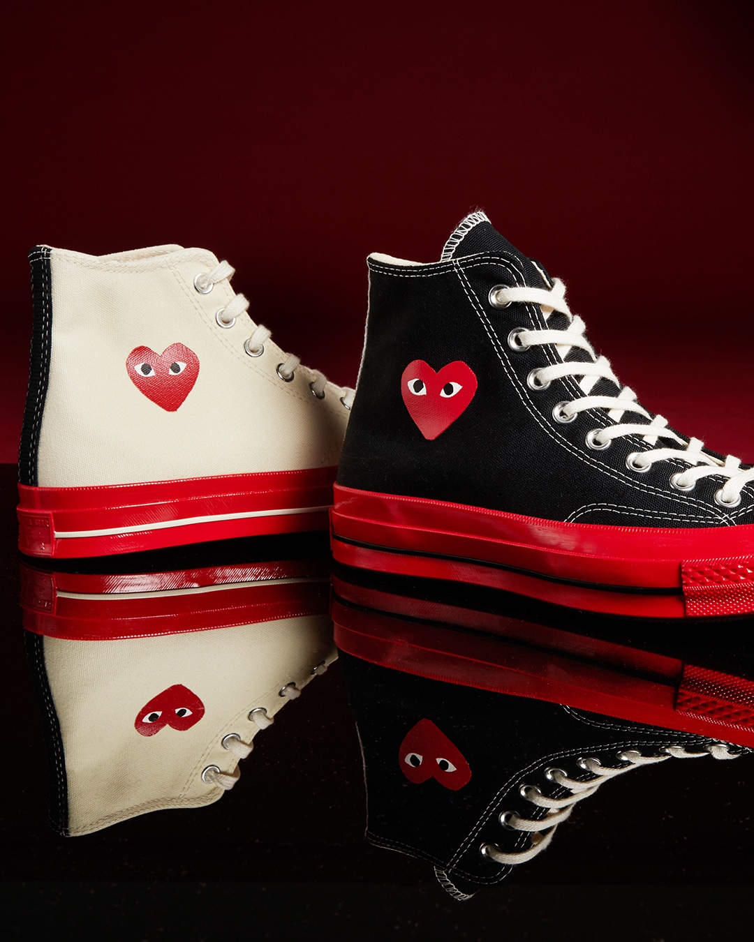 CDG x Converse give the Chuck 70 a red-soled makeover
